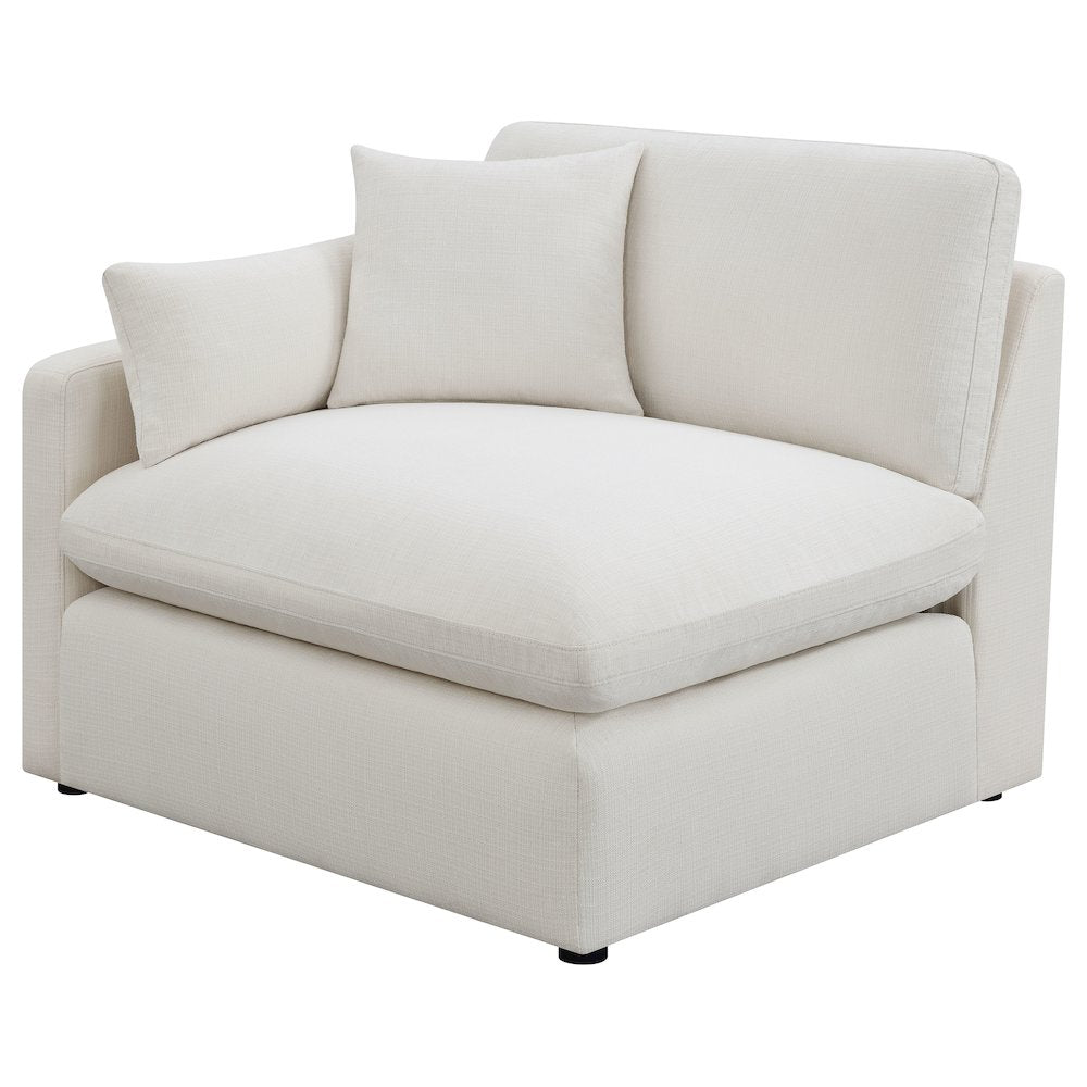 Hobson 4-piece Upholstered Modular Sectional Sofa Ivory