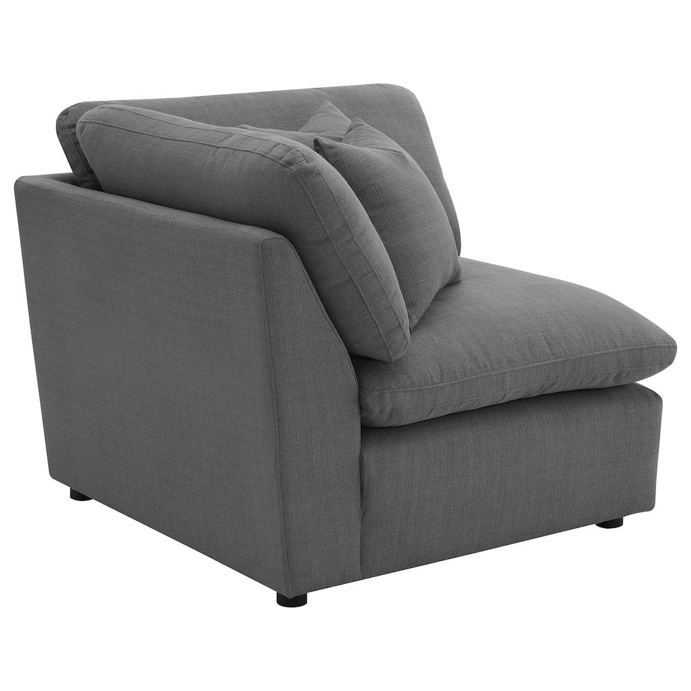 Hobson Upholstered Corner Charcoal