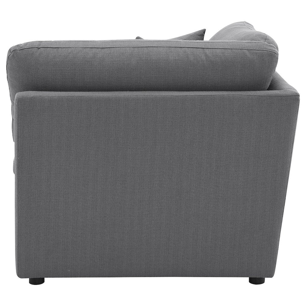 Hobson Upholstered Corner Charcoal