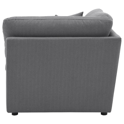Hobson Upholstered Corner Charcoal