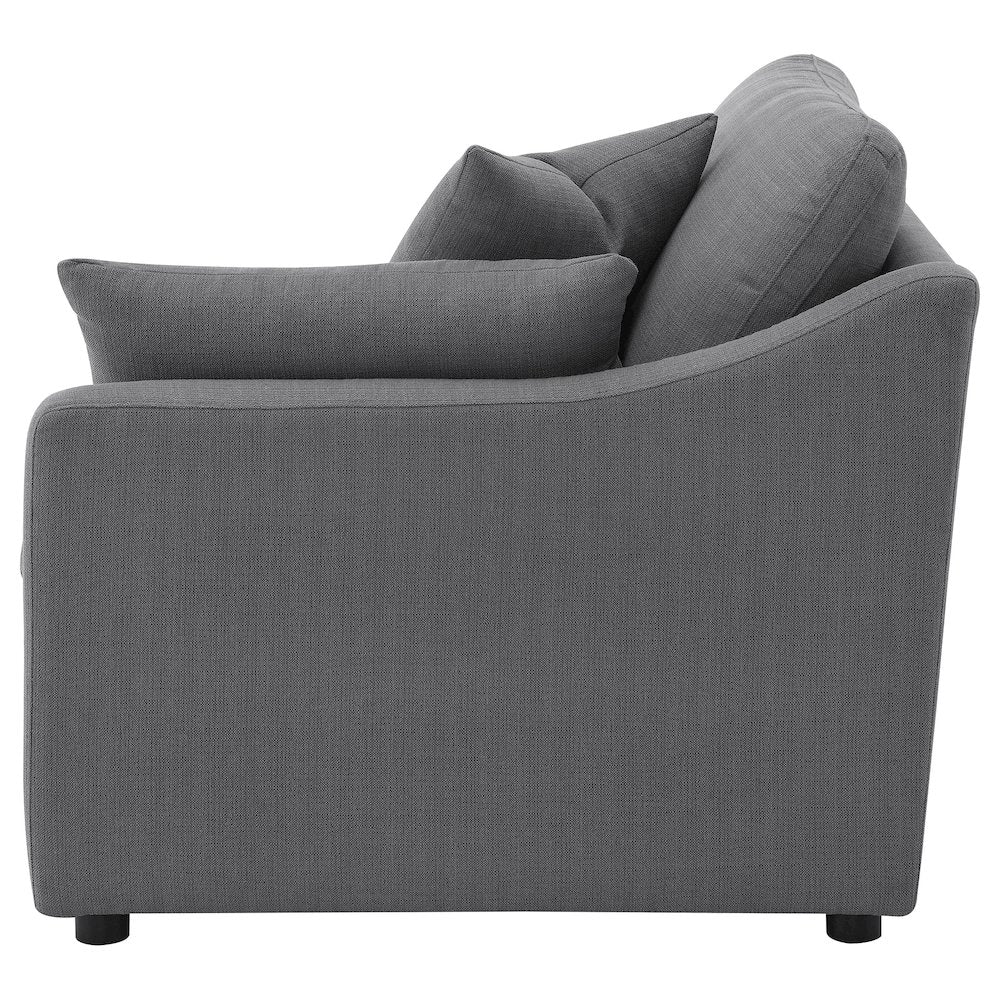 Hobson Upholstered RAF Chair Charcoal