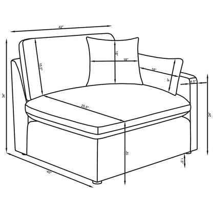 Hobson Upholstered RAF Chair Charcoal