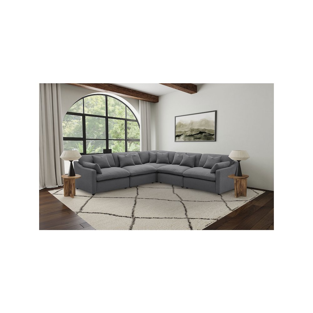 Hobson Upholstered RAF Chair Charcoal