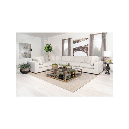 Lakeview Rectangular Upholstered Ottoman Ivory