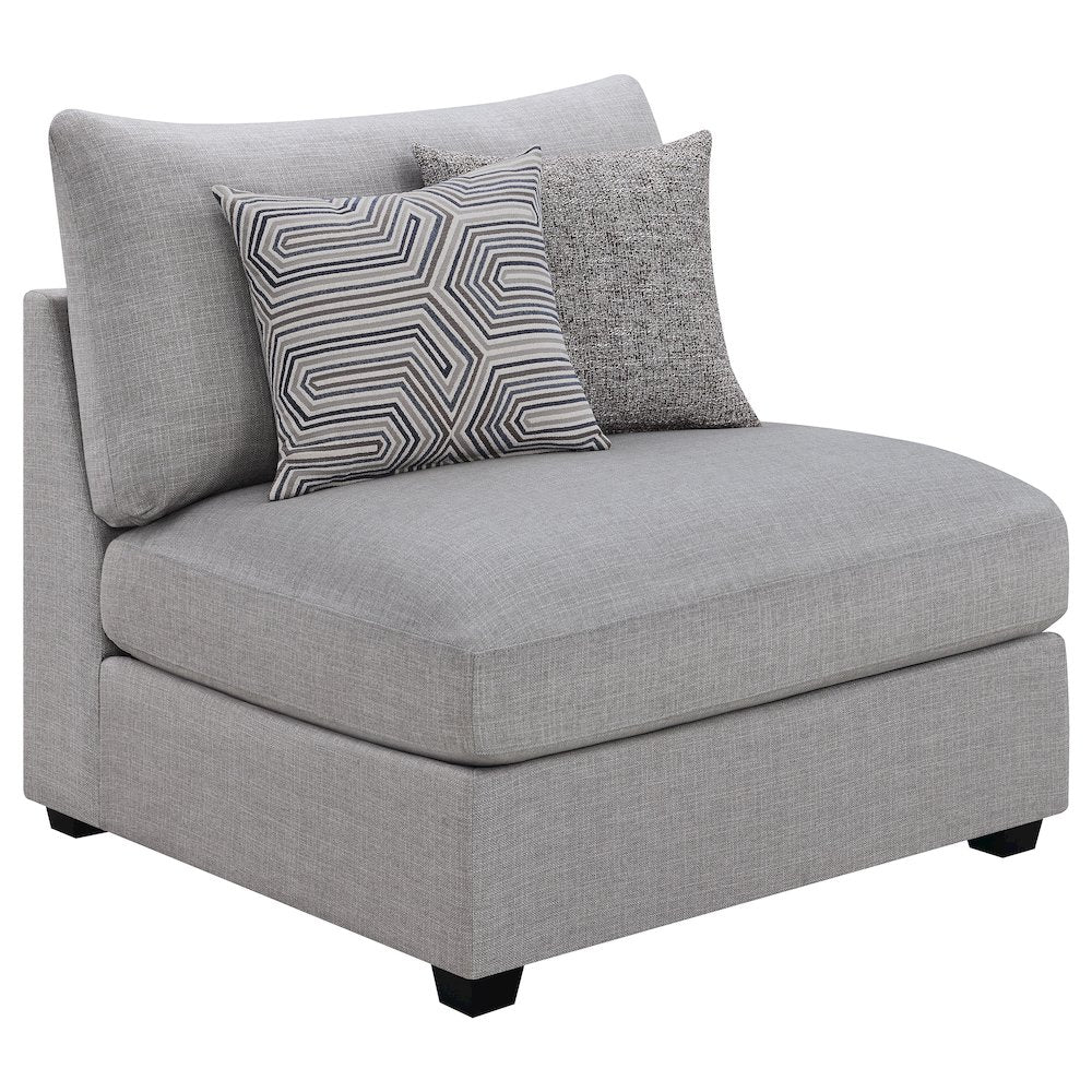Cambria 5-piece Upholstered Modular Sectional Sofa Grey