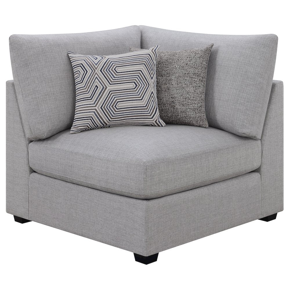 Cambria 6-piece Upholstered Modular Sectional Sofa Grey