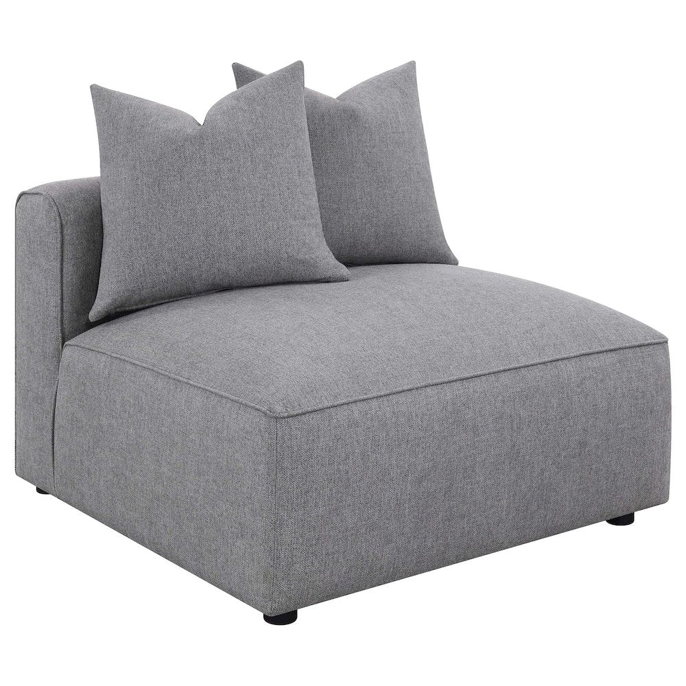 Jennifer 6-piece Upholstered Modular Sectional Grey