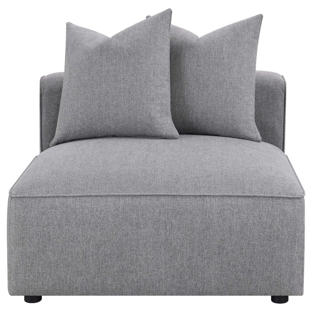 Jennifer 6-piece Upholstered Modular Sectional Grey