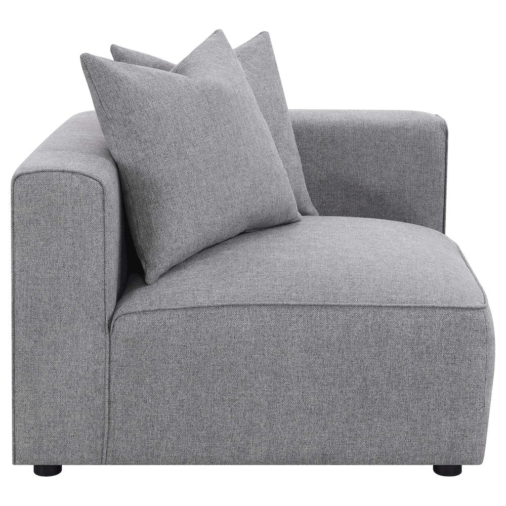 Jennifer 6-piece Upholstered Modular Sectional Grey