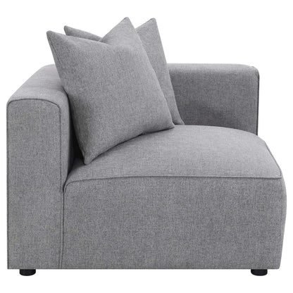 Jennifer 6-piece Upholstered Modular Sectional Grey