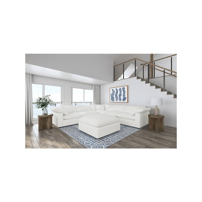 Raleigh 6-piece Boucle Upholstered Modular Sectional Ivory