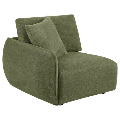 Elysia 6-piece Chenille Upholstered Modular Sectional Sofa Green