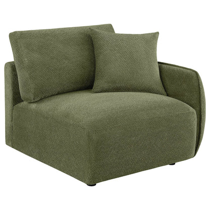 Elysia 6-piece Chenille Upholstered Modular Sectional Sofa Green