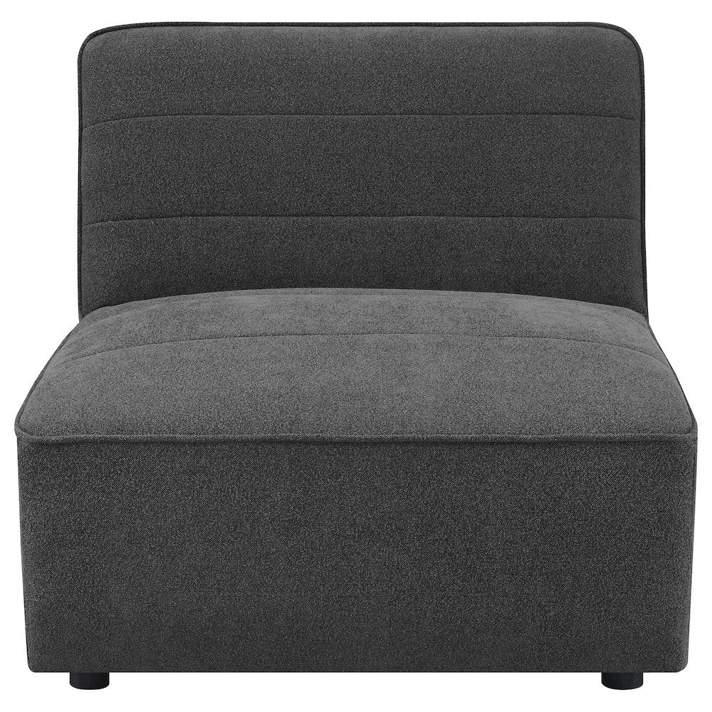 Sunny 6-piece Upholstered Modular Sectional Sofa Charcoal