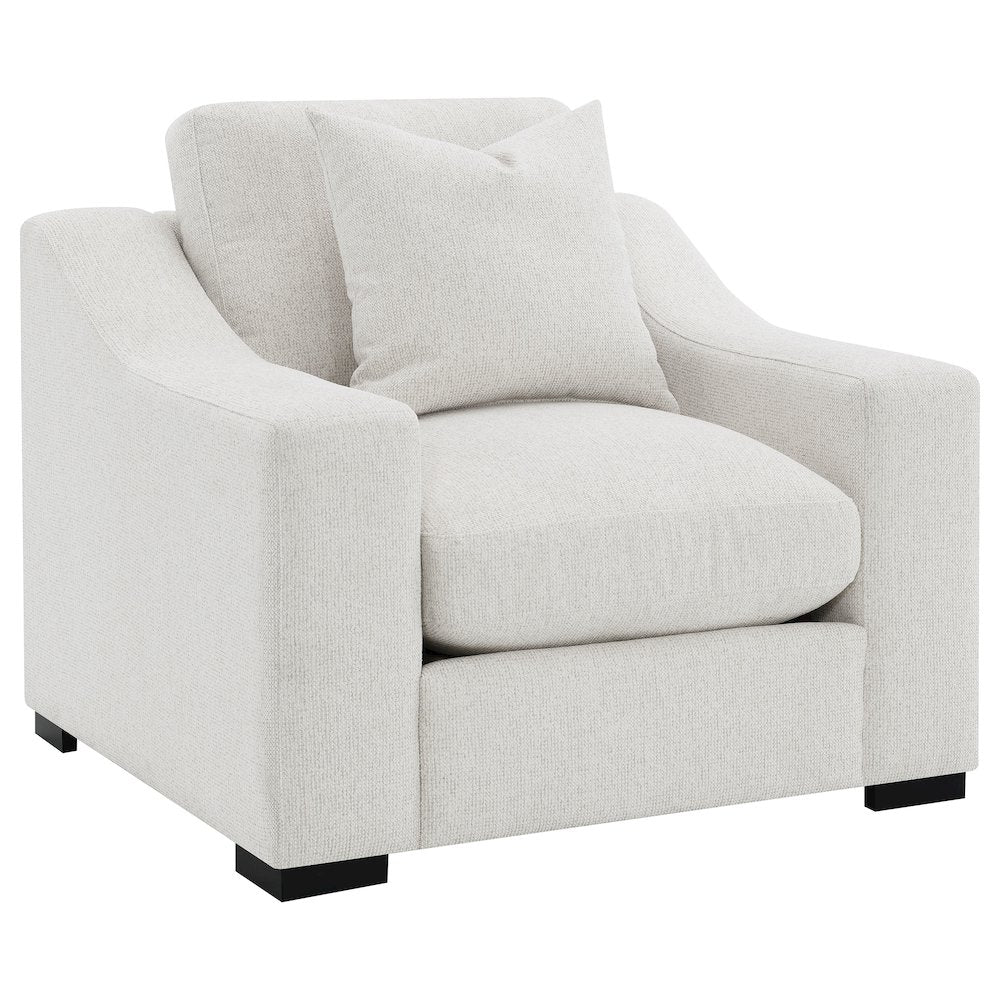 Ashlyn 3-piece Upholstered Track Arm Sofa Set Sand