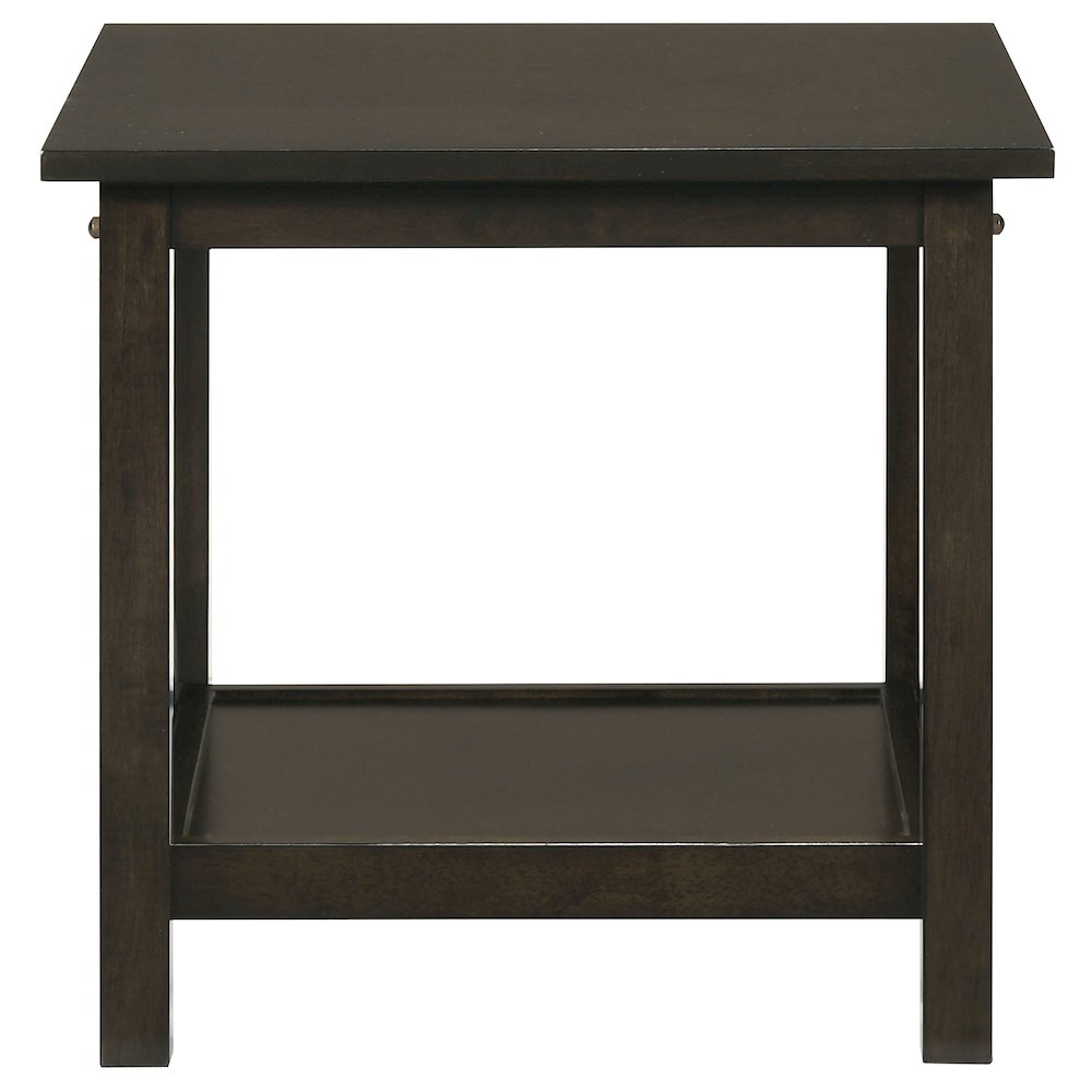 Rachelle 3-piece Rectangular Coffee Table Set Deep Merlot