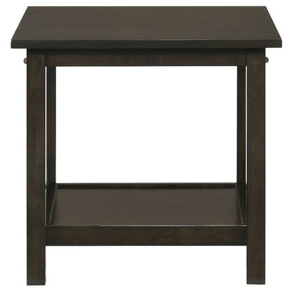 Rachelle 3-piece Rectangular Coffee Table Set Deep Merlot