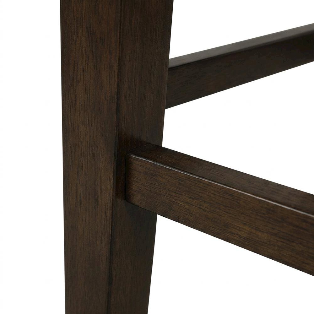 Wood Square Counter Height Dining Table and Chairs Set for Dining Room, Espresso
