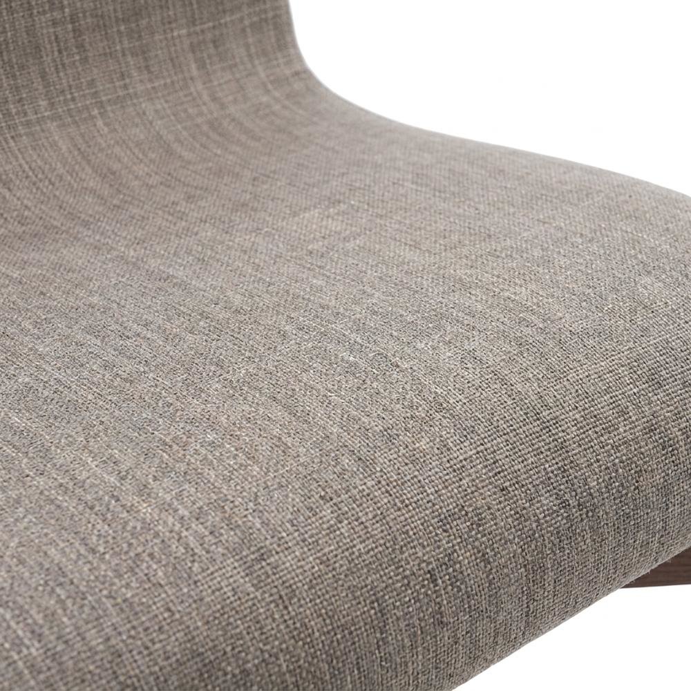 Mid-Century Modern Upholstered Dining Chair with Wood Legs, Set of 2