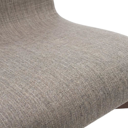 Mid-Century Modern Upholstered Dining Chair with Wood Legs, Set of 2