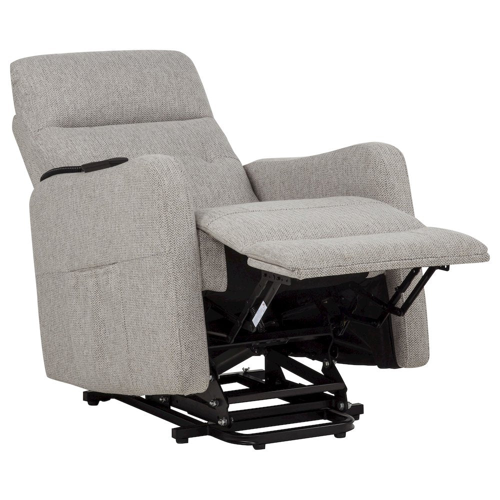 Dayes Upholstered Power Lift Recliner Chair Taupe