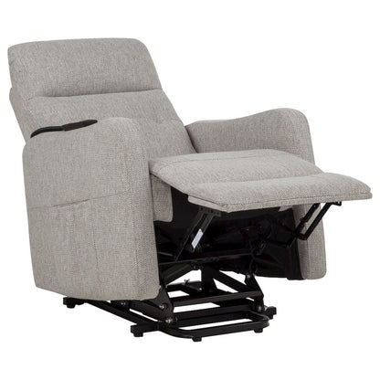 Dayes Upholstered Power Lift Recliner Chair Taupe