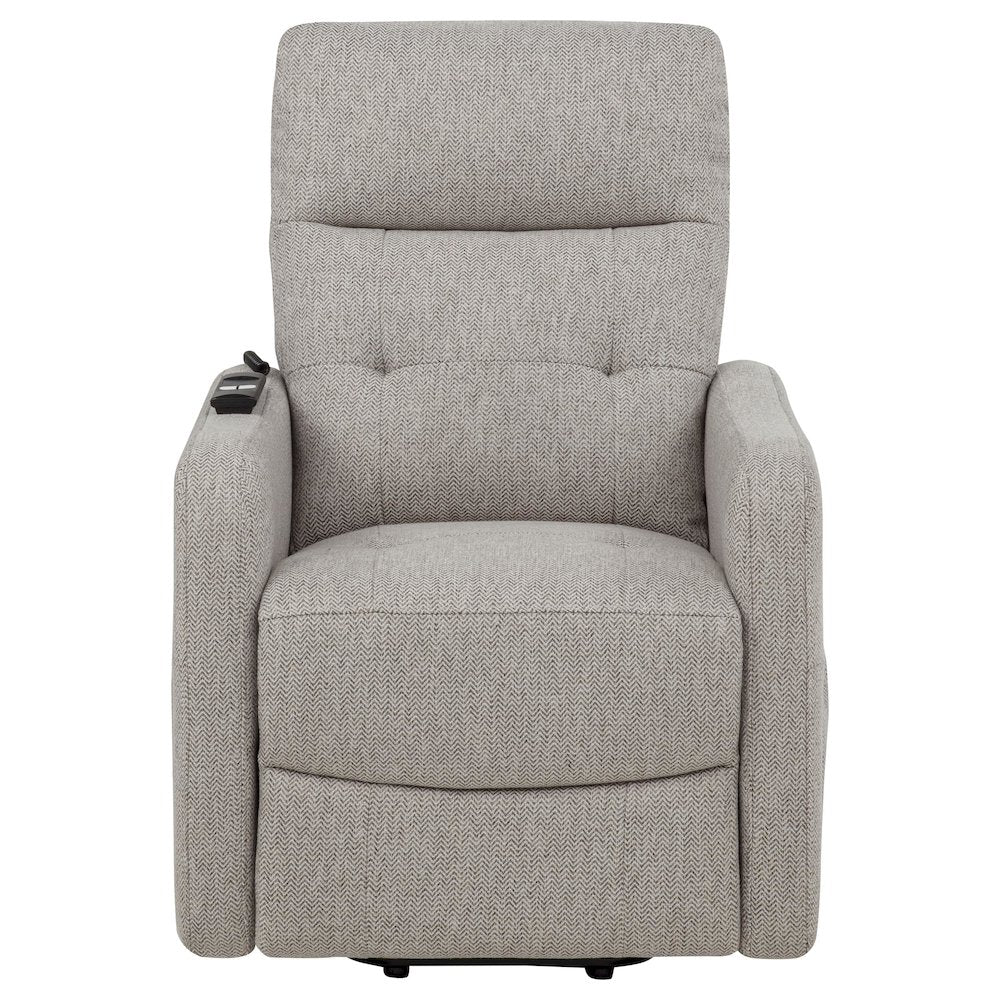 Dayes Upholstered Power Lift Recliner Chair Taupe