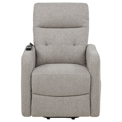 Dayes Upholstered Power Lift Recliner Chair Taupe