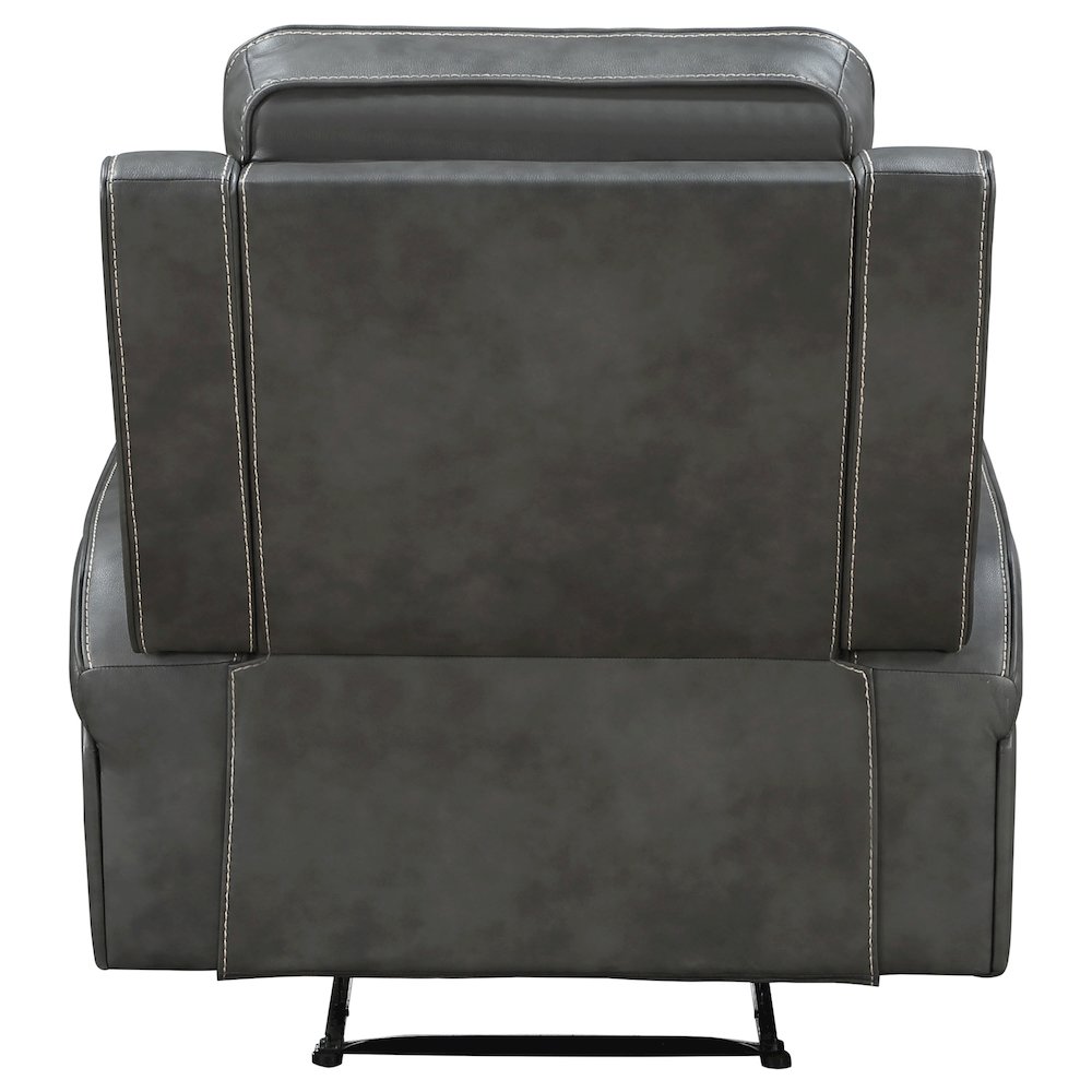 Raelynn Upholstered Track Arm Recliner Grey