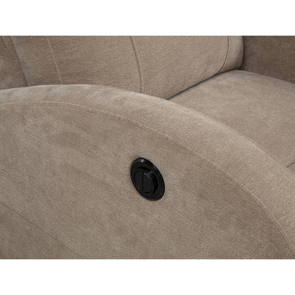 Grant Fabric Upholstered Power Recliner Chair Camel