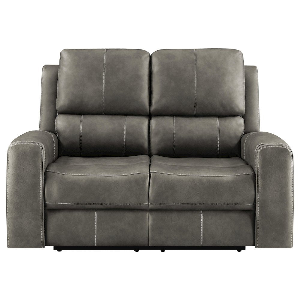 Brickston Triple Power Reclining Loveseat Charcoal