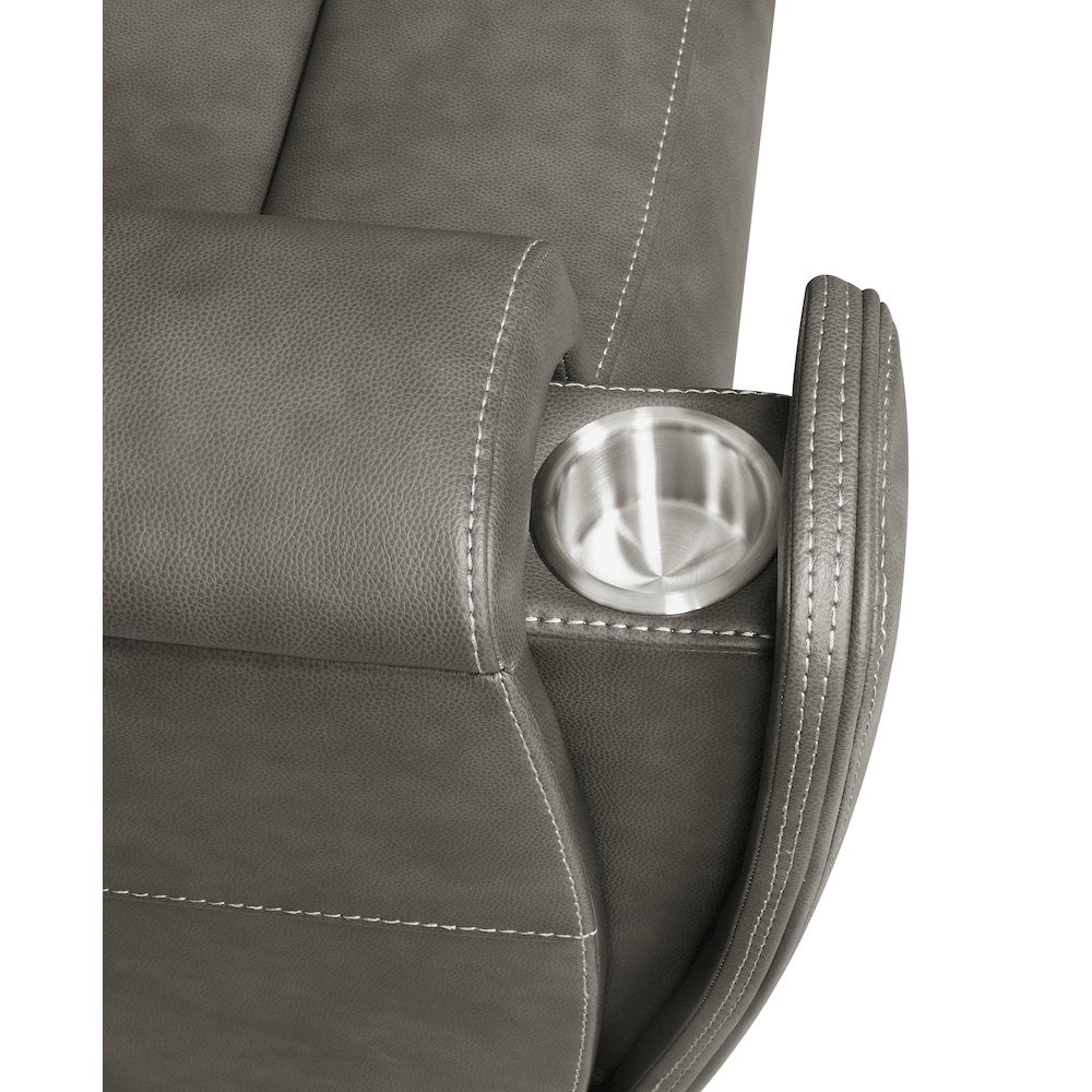 Brickston Triple Power Swivel Glider Recliner Charcoal