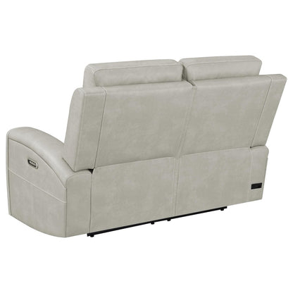Brickston 2-piece Triple Power Reclining Sofa Set Grey