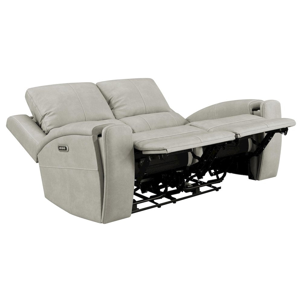 Brickston 3-piece Triple Power Reclining Sofa Set Grey