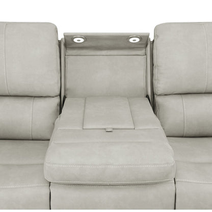 Brickston 3-piece Triple Power Reclining Sofa Set Grey