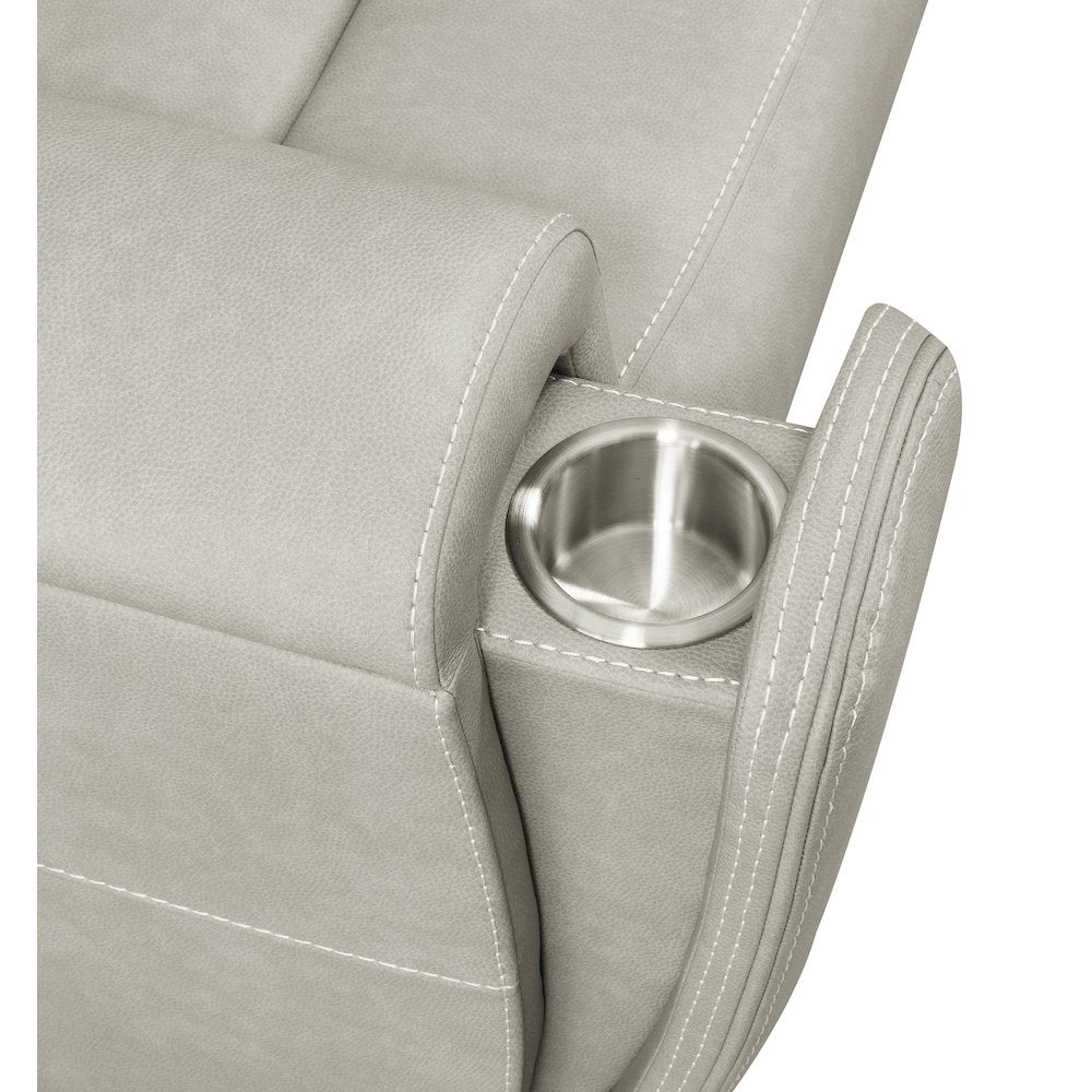 Brickston 3-piece Triple Power Reclining Sofa Set Grey