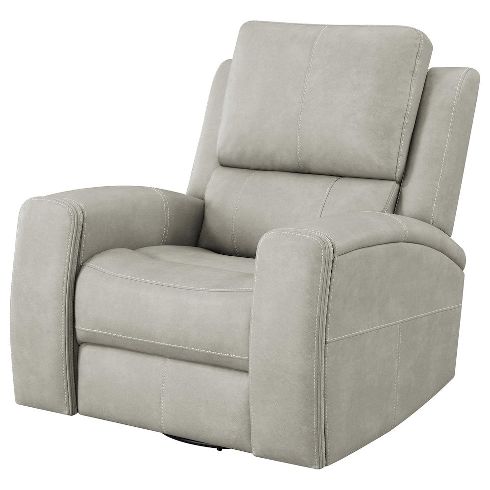 Brickston Triple Power Swivel Glider Recliner Grey