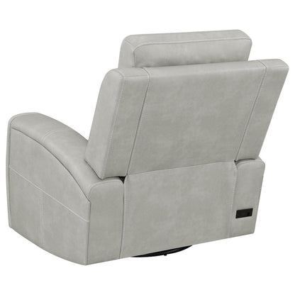 Brickston Triple Power Swivel Glider Recliner Grey