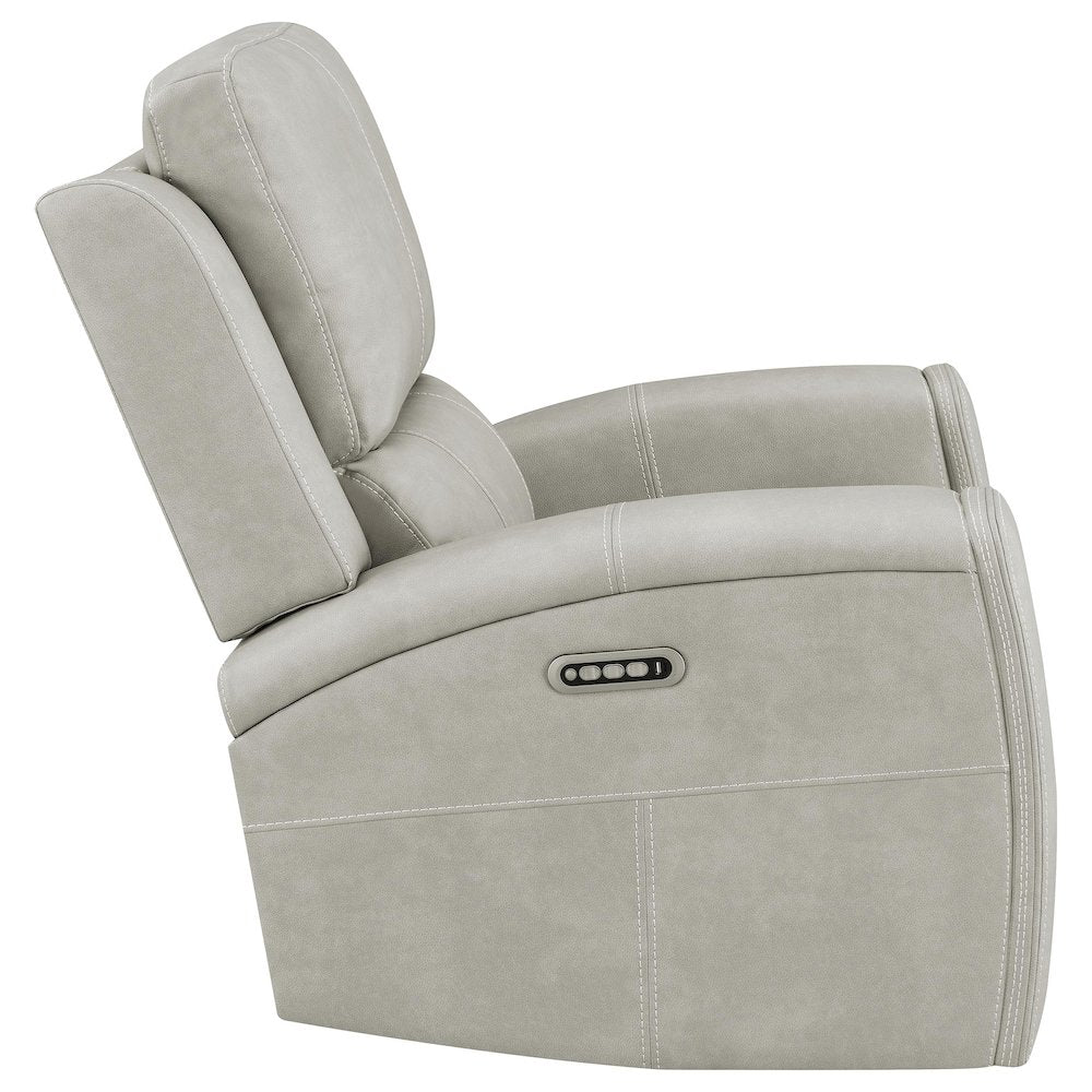 Brickston Triple Power Swivel Glider Recliner Grey
