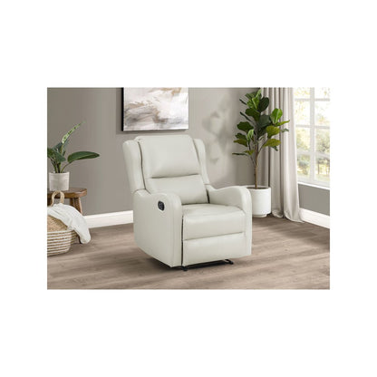 Kelsey Upholstered English Arm Recliner Chair Ivory