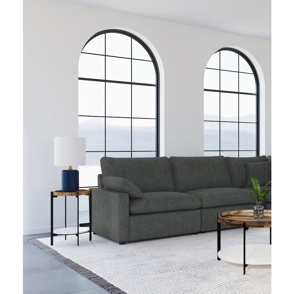 Collins Modular Power Armless Recliner Dark Grey