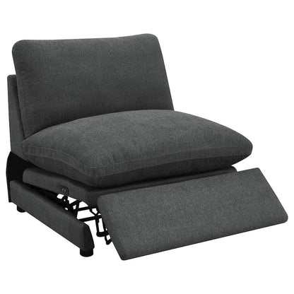 Collins Modular Power Armless Recliner Dark Grey