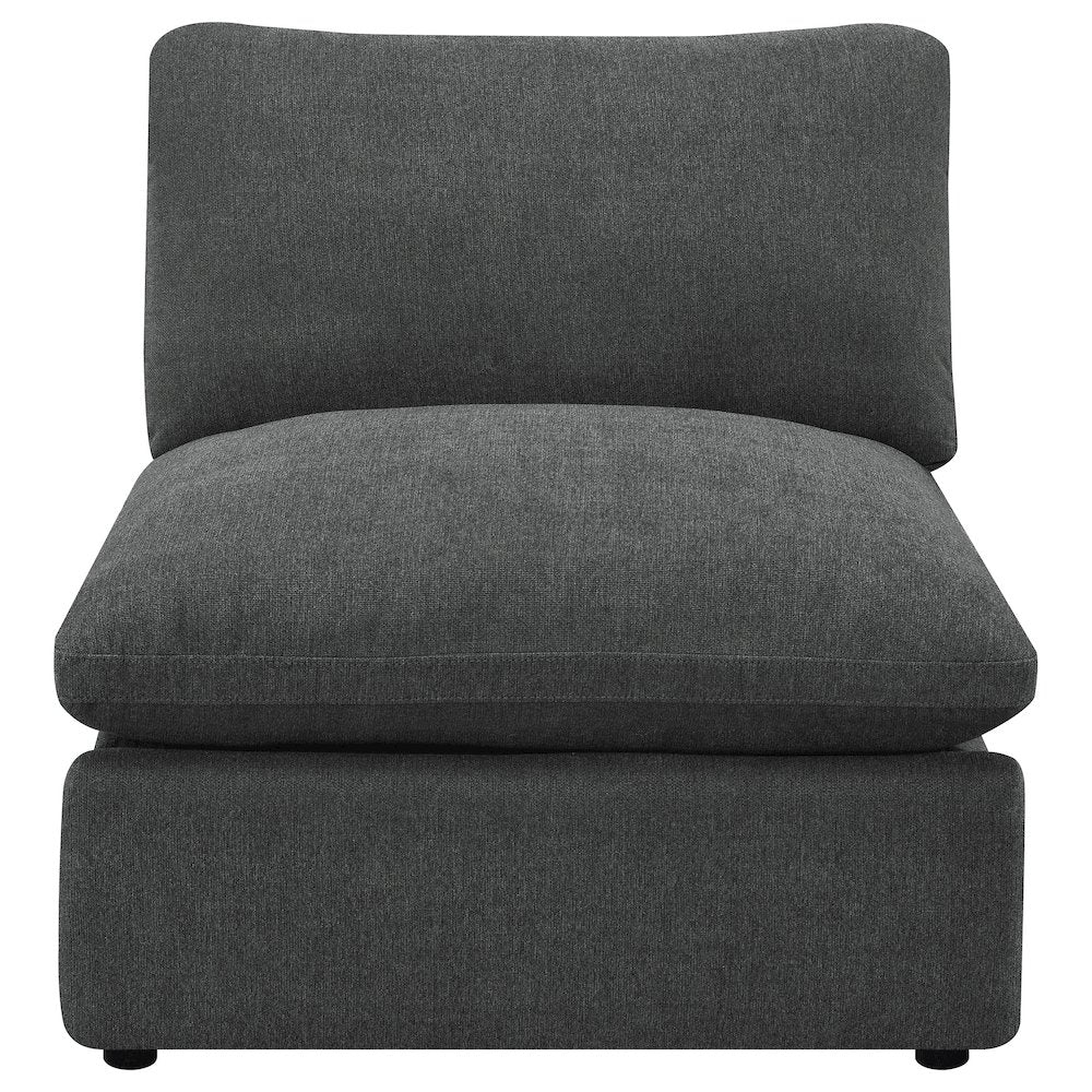 Collins Modular Power Armless Recliner Dark Grey