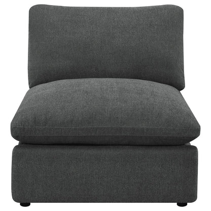 Collins Modular Power Armless Recliner Dark Grey