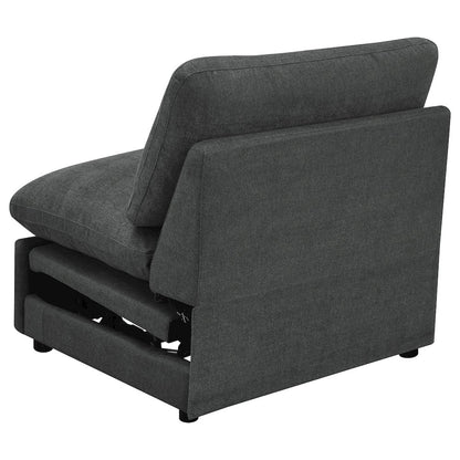 Collins Modular Power Armless Recliner Dark Grey