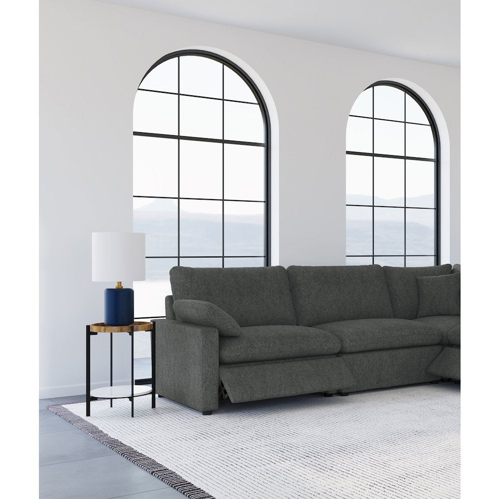 Collins Modular LAF Power Recliner Dark Grey
