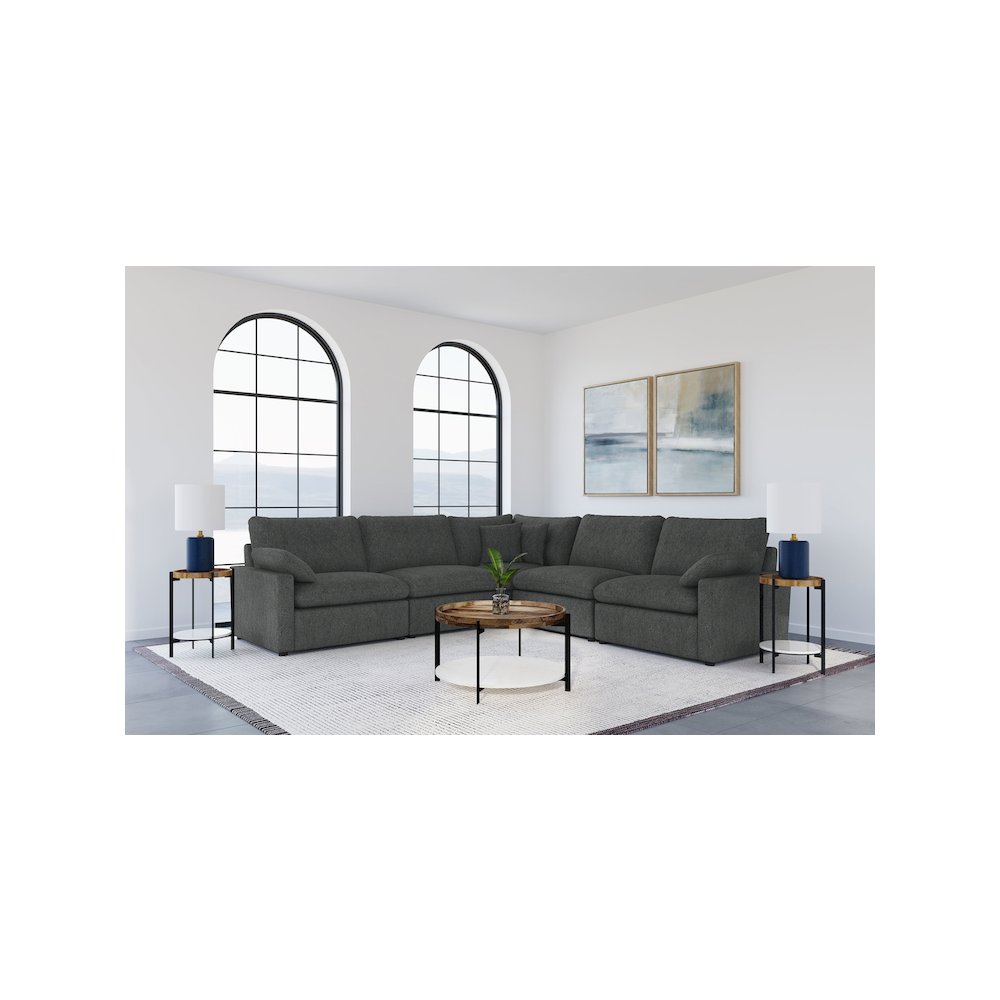 Collins Modular LAF Power Recliner Dark Grey