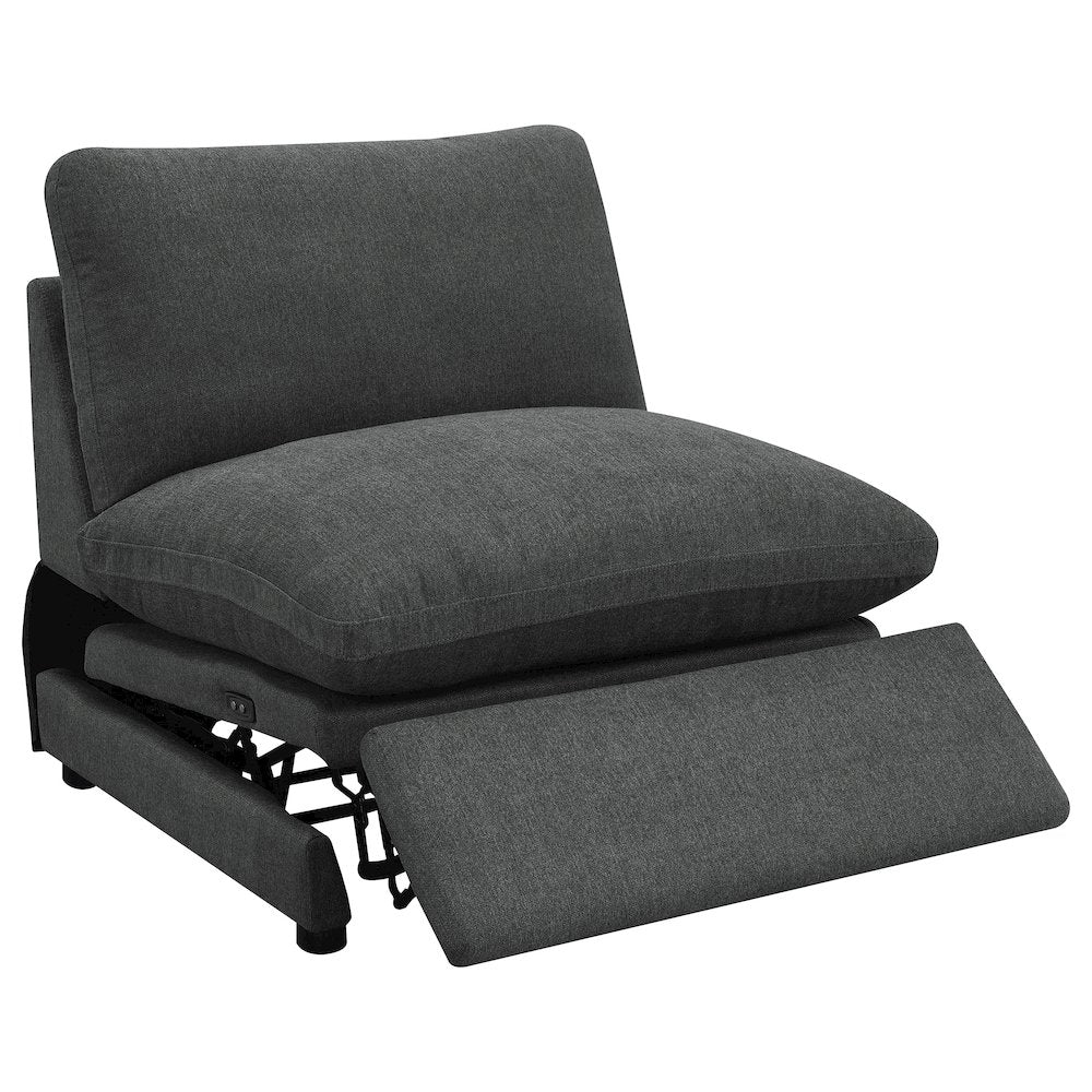 Collins 5-piece Modular Power Reclining Sectional Dark Grey