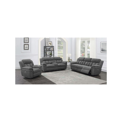 Bahrain Upholstered Power Glider Recliner Charcoal