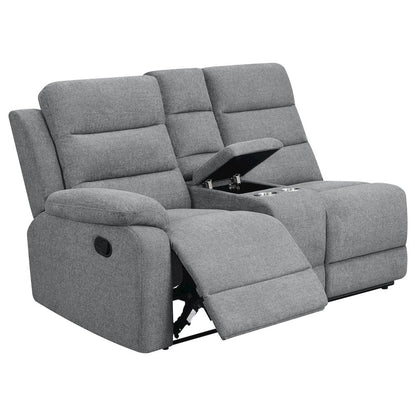 David Upholstered Reclining Sectional Sofa Smoke